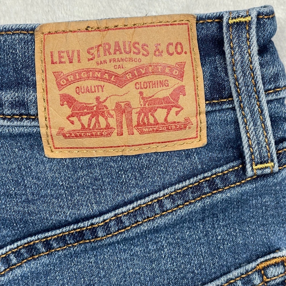 Levis Ribcage Straight Ankle Jeans Womens 26 Blue High Rise Button Fly - Picture 13 of 15